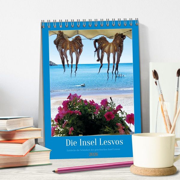 Produktbild: Entdecke die Sch&ouml;nheit der griechischen Insel Lesvos (Tischkalender 2026 DIN A5 hoch), CALVENDO Monatskalender