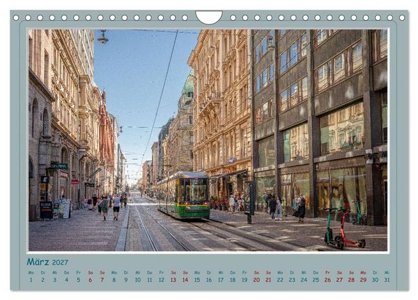 Produktbild: HELSINKI CITY (Wandkalender 2027 DIN A4 quer), CALVENDO Monatskalender