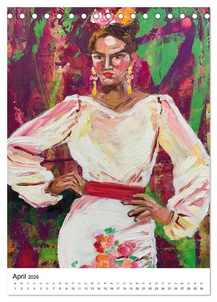 Produktbild: FLAMENCAS (Tischkalender 2026 DIN A5 hoch), CALVENDO Monatskalender