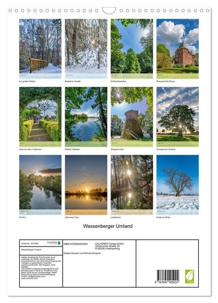 Produktbild: Wassenberger Umland (Wandkalender 2027 DIN A3 hoch), CALVENDO Monatskalender