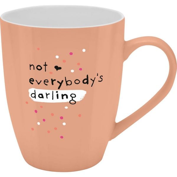 Produktbild: Tasse mit Motivdruck "not everybody&acute;s darling", mit Banderole