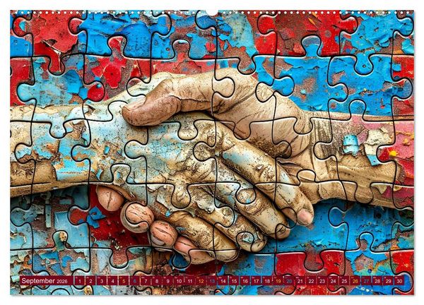 Produktbild: Faszination PUZZLE (Wandkalender 2026 DIN A2 quer), CALVENDO Monatskalender