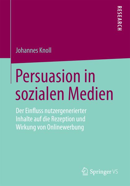 Produktbild: Persuasion in sozialen Medien