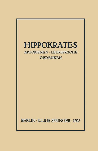 Produktbild: Hippokrates
