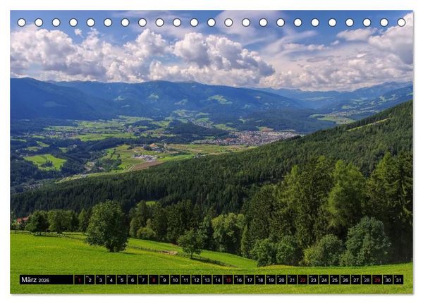 Produktbild: Pustertal - Das gr&uuml;ne Tal S&uuml;dtirols (Tischkalender 2026 DIN A5 quer), CALVENDO Monatskalender