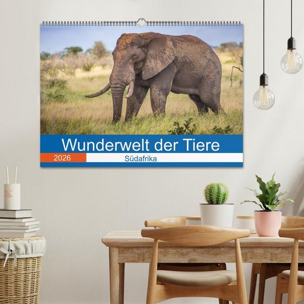 Produktbild: Wunderwelt der Tiere - S&uuml;dafrika (Wandkalender 2026 DIN A2 quer), CALVENDO Monatskalender