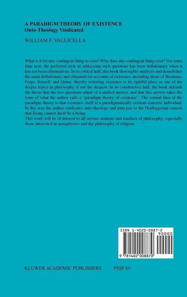 Produktbild: A Paradigm Theory of Existence