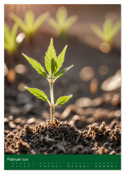 Produktbild: Grow your Year - Der Cannabis Kalender f&uuml;r Fans und Grower (Tischkalender 2026 DIN A5 hoch), CALVENDO Monatskalender
