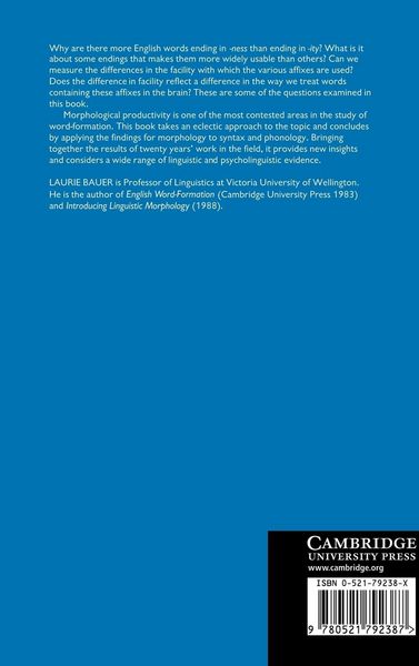 Produktbild: Morphological Productivity