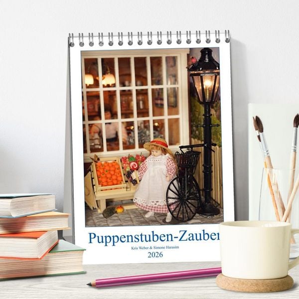 Produktbild: Puppenstuben-Zauber (Tischkalender 2026 DIN A5 hoch), CALVENDO Monatskalender