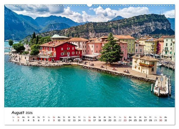 Produktbild: Nago-Torbole, der sch&ouml;ne Norden vom Gardasee (hochwertiger Premium Wandkalender 2026 DIN A2 quer), Kunstdruck in Hochglanz