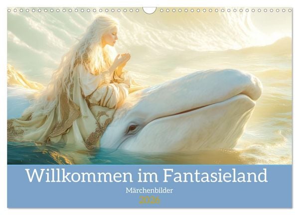 Willkommen im Fantasieland - Märchenbilder (Wandkalender 2026 DIN A3 quer), CALVENDO Monatskalender