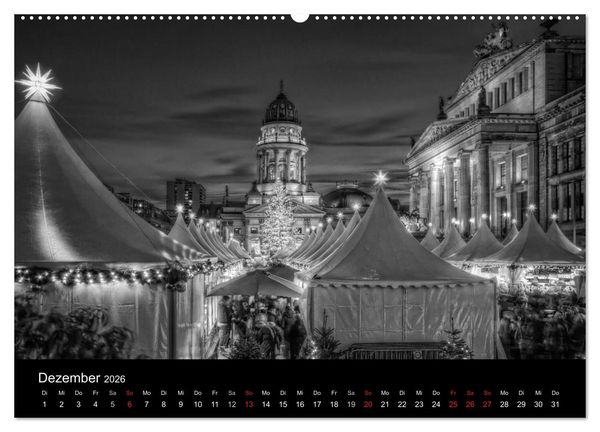 Produktbild: Berlin Monochrome (hochwertiger Premium Wandkalender 2026 DIN A2 quer), Kunstdruck in Hochglanz