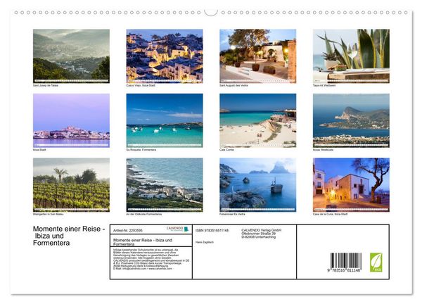 Produktbild: Momente einer Reise - Ibiza und Formentera (hochwertiger Premium Wandkalender 2027 DIN A2 quer), Kunstdruck in Hochglanz