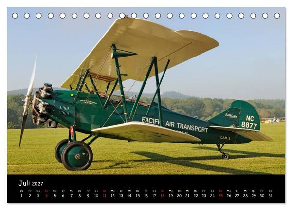 Produktbild: Doppeldecker - Veteranen der L&uuml;fte (Tischkalender 2027 DIN A5 quer), CALVENDO Monatskalender