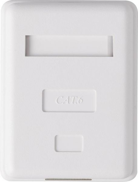 Produktbild: Renkforce 1 Port Netzwerkdose Aufputz CAT 6 KSV-ND10 Wei&szlig; RF-4473849