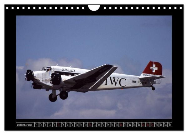 Produktbild: JU-AIR Ju-52 (Wandkalender 2026 DIN A4 quer), CALVENDO Monatskalender
