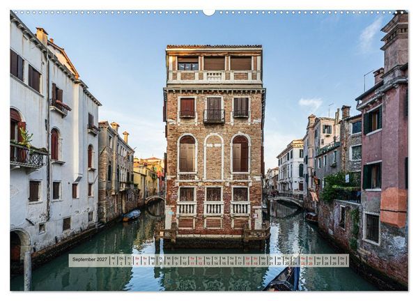 Produktbild: Venedig. Ein Jahr in der Lagunenstadt (hochwertiger Premium Wandkalender 2027 DIN A2 quer), Kunstdruck in Hochglanz