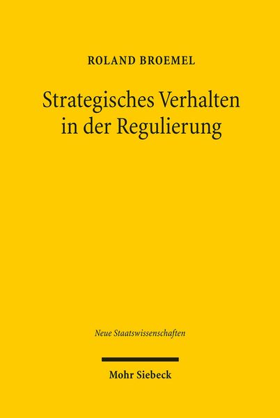 Produktbild: Strategisches Verhalten in der Regulierung