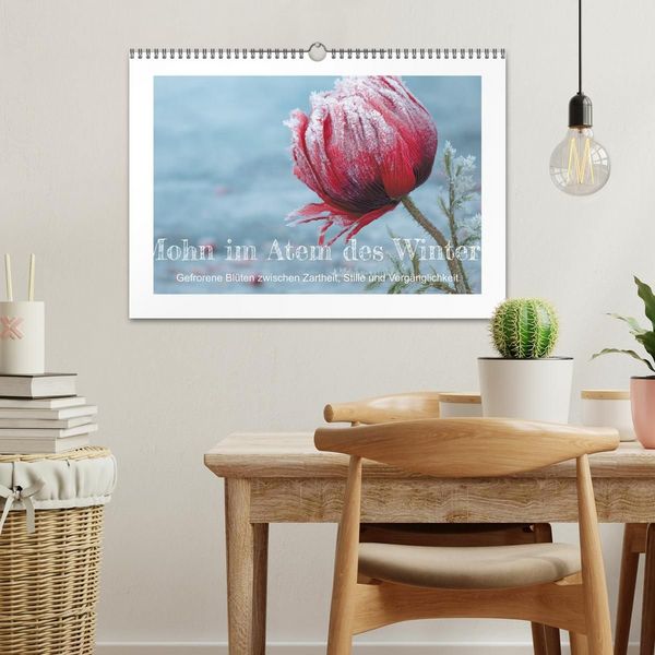 Produktbild: Mohn im Atem des Winters (Wandkalender 2027 DIN A3 quer), CALVENDO Monatskalender