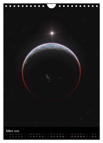 Produktbild: Weit entfernte Welten (Wandkalender 2026 DIN A4 hoch), CALVENDO Monatskalender