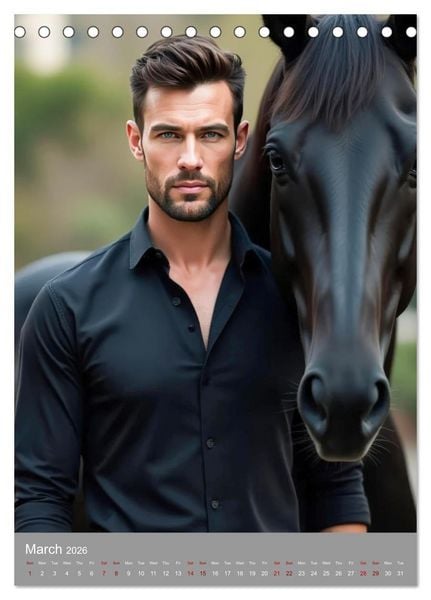 Produktbild: Riders of desire (Desk Calendar 2026 DIN A5 portrait), CALVENDO 12 Month DeskCalendar