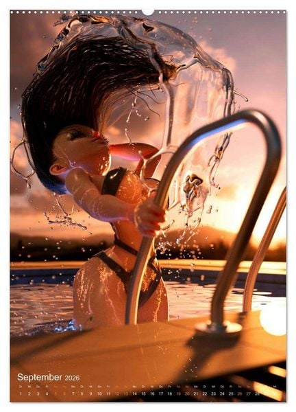 Produktbild: Pin Up Kalender Carsten Mell (Wandkalender 2026 DIN A2 hoch), CALVENDO Monatskalender