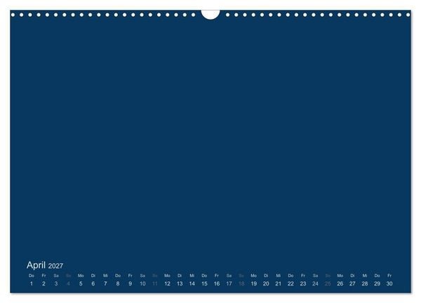 Produktbild: Bastelkalender - Dunkelblau (Wandkalender 2027 DIN A3 quer), CALVENDO Monatskalender