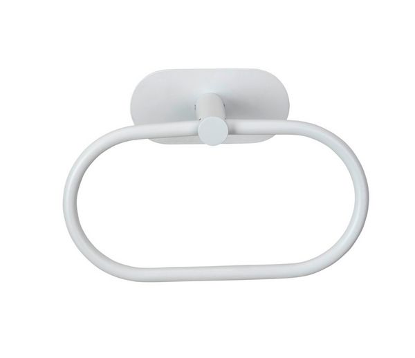 Produktbild: Turbo-Loc&reg; Handtuchring Mod. Orea White matt, aus rostfreiem Edelstahl