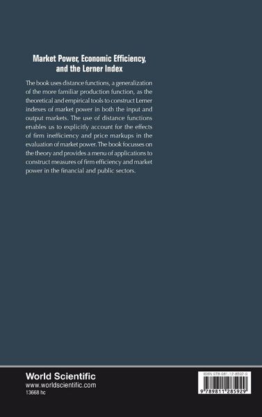 Produktbild: Market Power, Economic Efficiency, and The Lerner Index