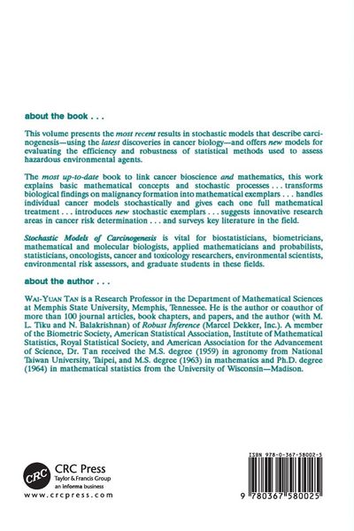 Produktbild: Stochastic Models for Carcinogenesis