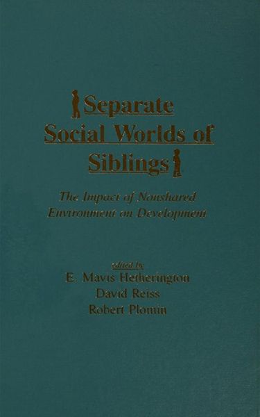 Produktbild: Separate Social Worlds of Siblings