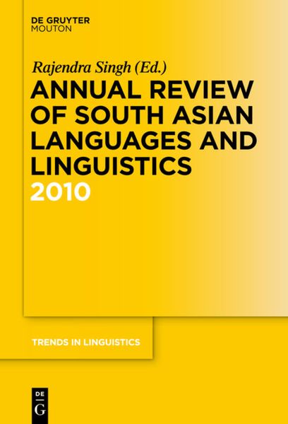 Produktbild: Annual Review of South Asian Languages and Linguistics