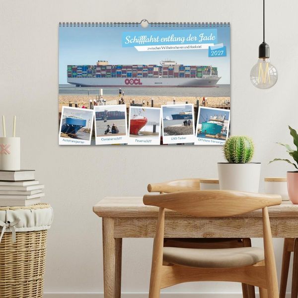 Produktbild: Schifffahrt entlang der Jade zwischen Wilhelmshaven und Hooksiel (Wandkalender 2027 DIN A3 quer), CALVENDO Monatskalender