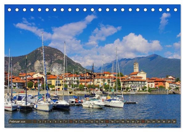 Produktbild: Lago Maggiore - Bezaubernde Orte am Westufer (Tischkalender 2026 DIN A5 quer), CALVENDO Monatskalender