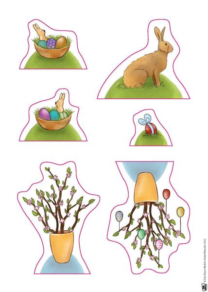 Produktbild: Emma und Paul feiern Ostern. Erz&auml;hlschienen-Figurenset