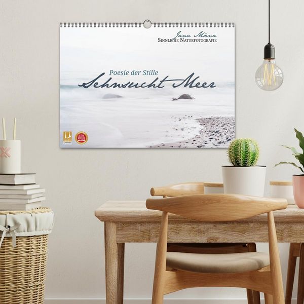 Produktbild: Sehnsucht Meer - Poesie der Stille (Wandkalender 2026 DIN A3 quer), CALVENDO Monatskalender