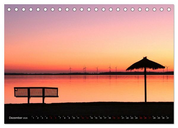 Produktbild: D&uuml;mmer, Malerische See-Momente (Tischkalender 2026 DIN A5 quer), CALVENDO Monatskalender