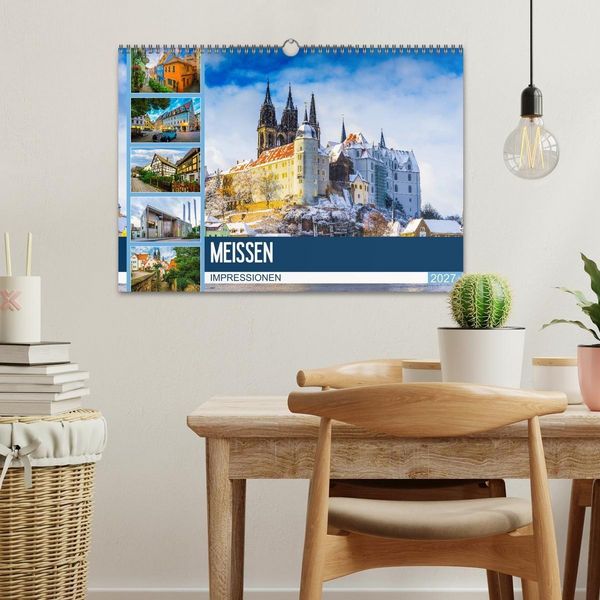 Produktbild: Mei&szlig;en Impressionen (Wandkalender 2027 DIN A3 quer), CALVENDO Monatskalender