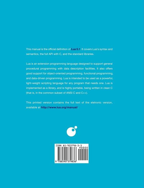 Produktbild: Lua 5.1 Reference Manual
