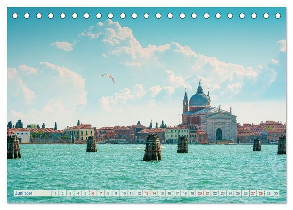 Produktbild: Venedig - Magische Lagunenstadt (Tischkalender 2026 DIN A5 quer), CALVENDO Monatskalender