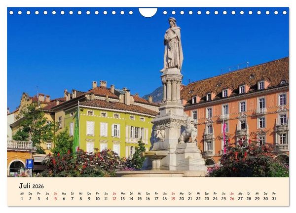 Produktbild: S&uuml;dtirol - Zwischen Ortler und Dolomiten (Wandkalender 2026 DIN A4 quer), CALVENDO Monatskalender