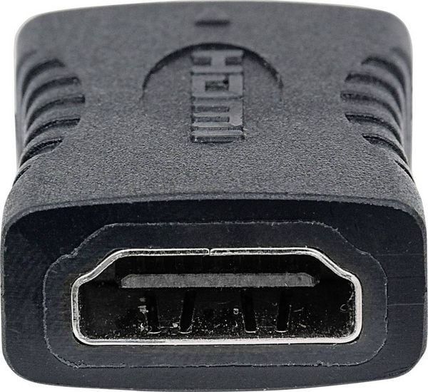 Produktbild: Manhattan 353465 HDMI Adapter [1x HDMI-Buchse - 1x HDMI-Buchse] Schwarz vergoldete Steckkontakte