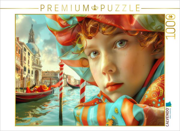 Produktbild: CALVENDO Puzzle Venedig surreal | 1000 Teile Lege-Gr&ouml;&szlig;e 64x48cm Foto-Puzzle f&uuml;r gl&uuml;ckliche Stunden