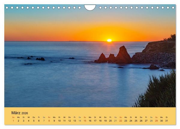 Produktbild: Sonnenunterg&auml;nge an der Atlantikk&uuml;ste (Wandkalender 2026 DIN A4 quer), CALVENDO Monatskalender