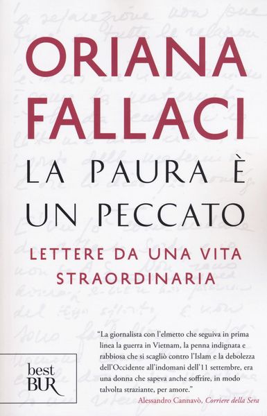 Produktbild: La paura &egrave; un peccato. Lettere da una vita straordinaria
