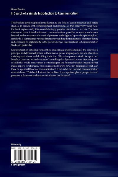 Produktbild: In Search of a Simple Introduction to Communication