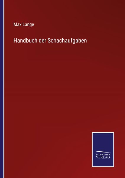 Produktbild: Handbuch der Schachaufgaben