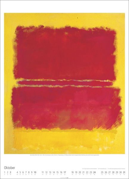 Produktbild: Mark Rothko Kalender 2027