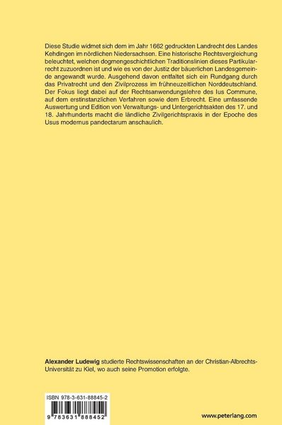 Produktbild: Das Kehdinger Landrecht von 1662